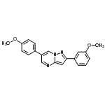 CAS#: 893613-17-7， 2-(3-Methoxyphenyl)-6-(4-methoxyphenyl)pyrazolo[1,5-a]pyrimidine