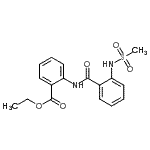 CAS#: 89369-45-9， Ethyl 2-({2-[(methylsulfonyl)amino]benzoyl}amino)benzoate