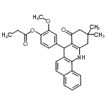 CAS#: 893772-47-9， 4-(10,10-Dimethyl-8-oxo-7,8,9,10,11,12-hexahydrobenzo[c]acridin-7-yl)-2-methoxyphenyl propionate