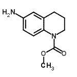 structure of CAS# 893773-96-1, Methyl 6-amino-3,4-dihydro-1(2H)-quinolinecarboxylate;methyl 6-amino-1,2,3,4-tetrahydroquinolinecarboxylate;methyl 6-amino-3,4-dihydro-1(2H)-quinolinecarboxylate;methyl 6-amino-3,4-dihydroquinoline-1(2H)-carboxylate