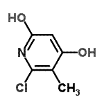 structure of CAS# 89379-84-0, 6-Chloro-4-hydroxy-5-methyl-2(1H)-pyridinone;6-chloro-4-hydroxy-5-methylpyridin-2(1H)-one