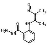 CAS#: 89455-74-3， 2-{[(2Z)-3-Nitroso-2-buten-2-yl]amino}benzohydrazide