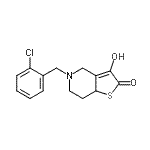 CAS#: 89481-78-7， 5-(2-Chlorobenzyl)-3-hydroxy-5,6,7,7a-tetrahydrothieno[3,2-c]pyridin-2(4H)-one