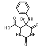 CAS#: 89524-80-1， 5-Anilino-5-bromo-2,6-dioxohexahydro-4-pyrimidinecarboxylic acid