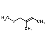 CAS#: 89534-74-7， (2E)-2-Methyl-1-(methylsulfanyl)-2-butene