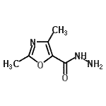 结构式 CAS# 89598-65-2, 2,4-二甲基-1,3-恶唑-5-甲酰肼