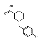 CAS#: 896046-60-9， 1-(4-Bromobenzyl)-3-piperidinecarboxylic acid