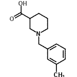 CAS#: 896047-15-7， 1-(3-Methylbenzyl)-3-piperidinecarboxylic acid