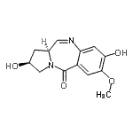 CAS 登录号：89675-39-8， (2S,11aS)-2,8-二羟基-7-甲氧基-1,2,3,11a-四氢-5H-吡咯并[2,1-c][1,4]苯并二氮杂卓-5-酮