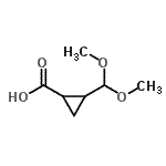 CAS#: 89709-86-4， 2-(Dimethoxymethyl)cyclopropanecarboxylic acid