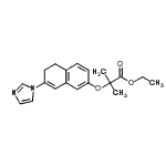 CAS#: 89781-84-0， Ethyl 2-{[7-(1H-imidazol-1-yl)-5,6-dihydro-2-naphthalenyl]oxy}-2-methylpropanoate