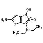 CAS#: 897938-80-6， 5-Amino-3-(diethylamino)-1H-furo[3,2-c]pyrazol-1-ol 2-oxide