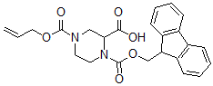 CAS#: 898289-65-1， 1,2,4-Piperazinetricarboxylic Acid 1-(9H-Fluoren-9-Ylmethyl) 4-(2-Propen-1-Yl) Ester