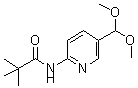 结构式 CAS# 898561-69-8, N-[5-(二甲氧基甲基)-2-吡啶基]-2,2-二甲基丙酰胺