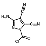 CAS 登录号：89875-96-7， 3-氨基-4,5-二氰基-1H-吡唑-1-甲酰氯