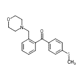 structure of CAS# 898750-26-0, [4-(Methylsulfanyl)phenyl][2-(4-morpholinylmethyl)phenyl]methanone;2-Morpholinomethyl-4'-thiomethylbenzophenone