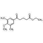 structure of CAS# 898751-02-5, Ethyl 5-(4-methoxy-3,5-dimethylphenyl)-5-oxopentanoate;Ethyl 5-(3,5-dimethyl-4-methoxyphenyl)-5-oxovalerate