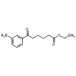 structure of CAS# 898751-50-3, Ethyl 6-(3-methylphenyl)-6-oxohexanoate;Ethyl 6-(3-methylphenyl)-6-oxohexanoate