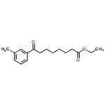 structure of CAS# 898751-58-1, Ethyl 8-(3-methylphenyl)-8-oxooctanoate;ethyl 8-(3-methylphenyl)-8-oxooctanoate