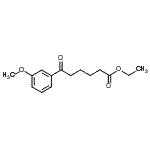 结构式 CAS# 898752-02-8, 乙基6-(3-甲氧基苯基)-6-氧代己酸酯