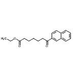 structure of CAS# 898752-82-4, Ethyl 7-(2-naphthyl)-7-oxoheptanoate;ethyl 7-(2-naphthyl)-7-oxoheptanoate