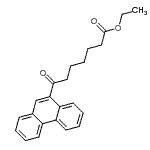 结构式 CAS# 898752-92-6, 乙基7-氧代-7-(9-菲基)庚酸酯