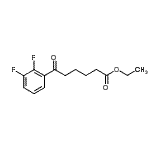 structure of CAS# 898753-00-9, Ethyl 6-(2,3-difluorophenyl)-6-oxohexanoate;ethyl 6-(2,3-difluorophenyl)-6-oxohexanoate