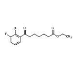 结构式 CAS# 898753-02-1, 乙基7-(2,3-二氟苯基)-7-氧代庚酸酯