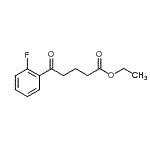结构式 CAS# 898753-35-0, 乙基5-(2-氟苯基)-5-氧代戊酸酯