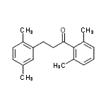 结构式 CAS# 898753-57-6, 3-(2,5-二甲基苯基)-1-(2,6-二甲基苯基)-1-丙酮