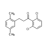 structure of CAS# 898754-14-8, 1-(2,6-Dichlorophenyl)-3-(2,5-dimethylphenyl)-1-propanone;2',6'-dichloro-3-(2,5-dimethylphenyl)propiophenone