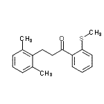 structure of CAS# 898754-58-0, 3-(2,6-Dimethylphenyl)-1-[2-(methylsulfanyl)phenyl]-1-propanone;3-(2,6-dimethylphenyl)-2'-thiomethylpropiophenone