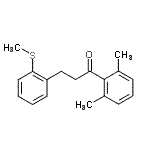 结构式 CAS# 898754-81-9, 1-(2,6-二甲基苯基)-3-[2-(甲硫基)苯基]-1-丙酮