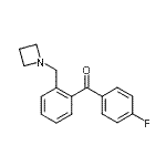 结构式 CAS# 898754-83-1, [2-(1-氮杂环丁基甲基)苯基](4-氟苯基)甲酮