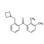 structure of CAS# 898754-85-3, [2-(1-Azetidinylmethyl)phenyl](2,3-dimethylphenyl)methanone;2'-azetidinomethyl-2,3-dimethylbenzophenone