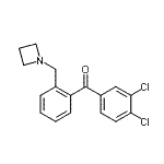 structure of CAS# 898755-27-6, [2-(1-Azetidinylmethyl)phenyl](3,4-dichlorophenyl)methanone;2'-Azetidinomethyl-3,4-dichlorobenzophenone