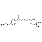 structure of CAS# 898755-42-5, 5-(5,5-Dimethyl-1,3-dioxan-2-yl)-1-(4-propylphenyl)-1-pentanone;5-(5,5-dimethyl-1,3-dioxan-2-yl)-4'-n-propylvalerophenone