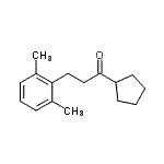 结构式 CAS# 898755-46-9, 1-环戊基-3-(2,6-二甲基苯基)-1-丙酮