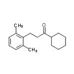 结构式 CAS# 898755-49-2, 1-环己基-3-(2,6-二甲基苯基)-1-丙酮