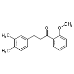 结构式 CAS# 898755-63-0, 3-(3,4-二甲基苯基)-1-(2-甲氧基苯基)-1-丙酮