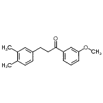 structure of CAS# 898755-65-2, 3-(3,4-Dimethylphenyl)-1-(3-methoxyphenyl)-1-propanone;3-(3,4-dimethylphenyl)-3'-methoxypropiophenone