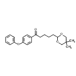 structure of CAS# 898755-88-9, 5-(5,5-Dimethyl-1,3-dioxan-2-yl)-1-(4-phenoxyphenyl)-1-pentanone;5-(5,5-dimethyl-1,3-dioxan-2-yl)-4'-phenoxyvalerophenone