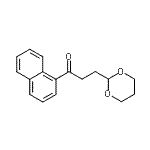 structure of CAS# 898756-26-8, 3-(1,3-Dioxan-2-yl)-1-(1-naphthyl)-1-propanone;3-(1,3-dioxan-2-yl)-1'-propionaphthone