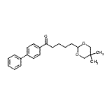 structure of CAS# 898756-68-8, 1-(4-Biphenylyl)-5-(5,5-dimethyl-1,3-dioxan-2-yl)-1-pentanone;5-(5,5-dimethyl-1,3-dioxan-2-yl)-4'-phenylvalerophenone