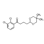 structure of CAS# 898756-83-7, 1-(2,3-Dichlorophenyl)-4-(5,5-dimethyl-1,3-dioxan-2-yl)-1-butanone;2',3'-dichloro-4-(5,5-dimethyl-1,3-dioxan-2-yl)butyrophenone