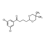 structure of CAS# 898757-09-0, 1-(3,5-Dichlorophenyl)-4-(5,5-dimethyl-1,3-dioxan-2-yl)-1-butanone;3',5'-dichloro-4-(5,5-dimethyl-1,3-dioxan-2-yl)butyrophenone