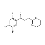 结构式 CAS# 898757-38-5, 1-(4-氯-2,5-二氟苯基)-3-(1,3-二恶烷-2-基)-1-丙酮