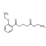 结构式 CAS# 898757-39-6, 乙基5-(2-乙氧基苯基)-5-氧代戊酸酯