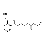 结构式 CAS# 898757-42-1, 乙基6-(2-乙氧基苯基)-6-氧代己酸酯
