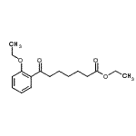 structure of CAS# 898757-45-4, Ethyl 7-(2-ethoxyphenyl)-7-oxoheptanoate;ethyl 7-(2-ethoxyphenyl)-7-oxoheptanoate
